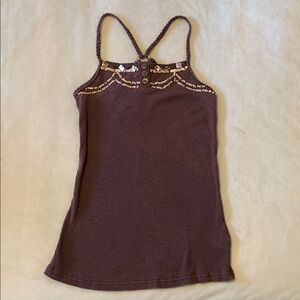 Buffalo by David Bitton Racerbank Tank with Beading & Shells